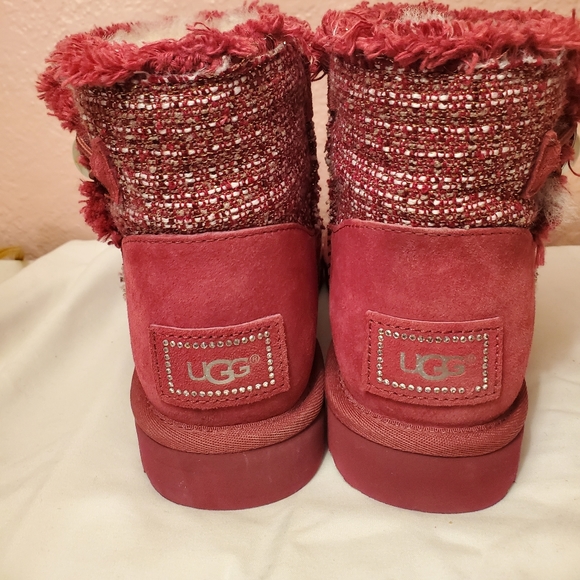 Ugg Mini Bailey Button Fancy Boots - Picture 2 of 5